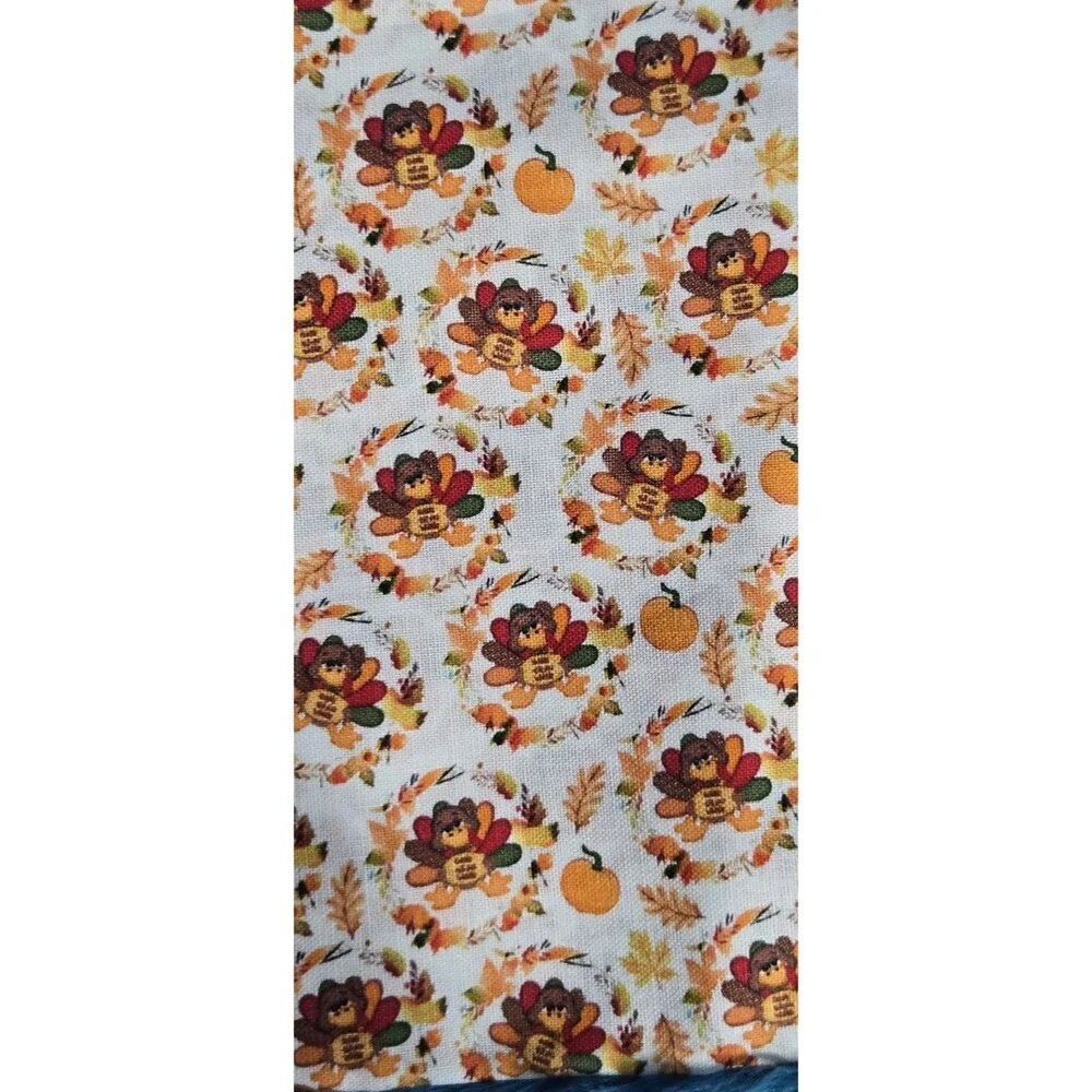 Bobo Rainbow Dog Bandana/Scarf Cotton Thanksgiving Turkey Large- 22